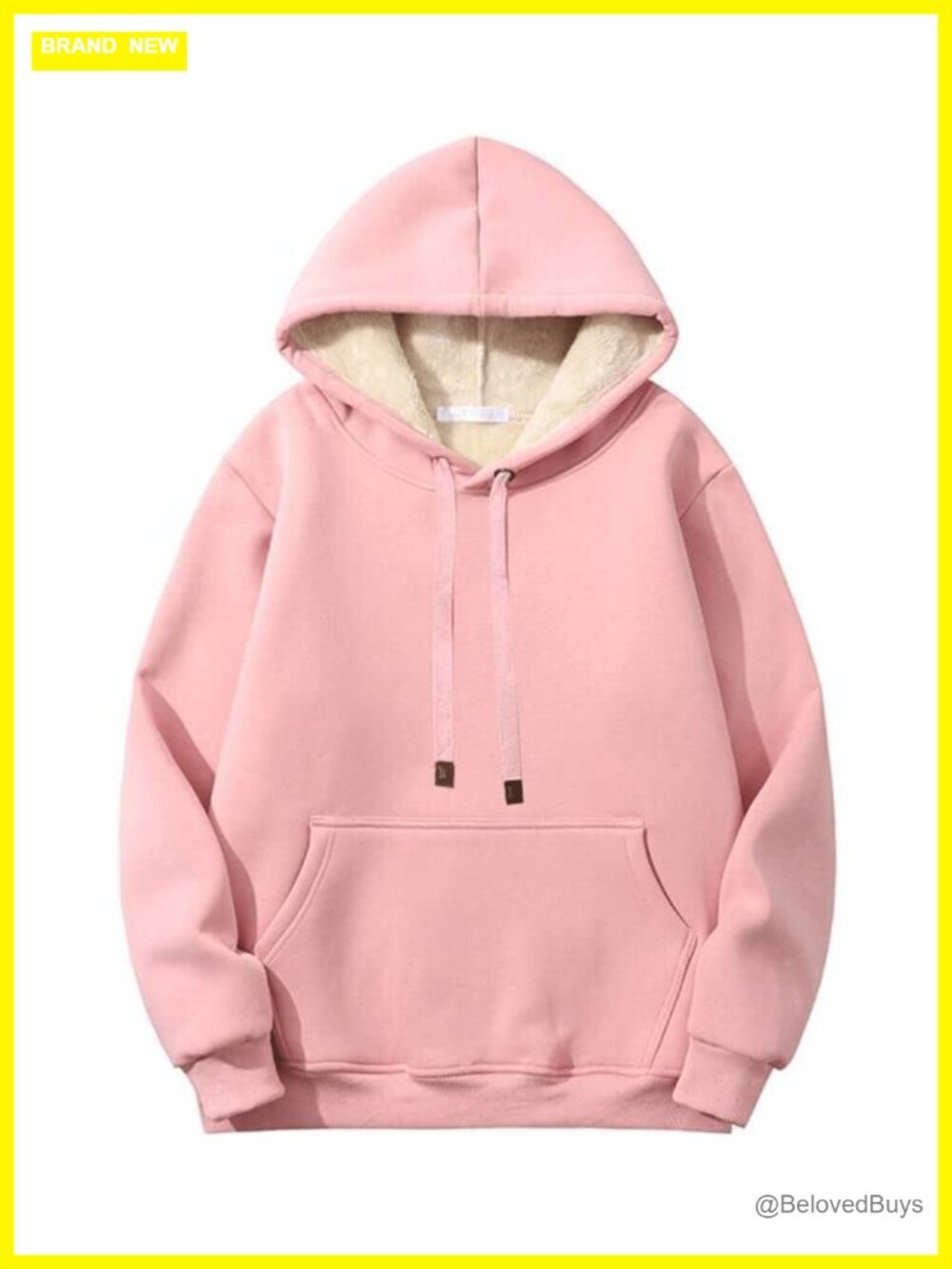 Fleece Sherpa Lined Hoodie Pullover Winter Warm Sweatshirt